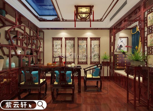 中式四合院装修 茶室