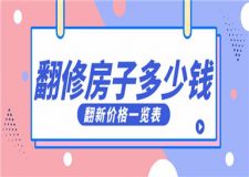 翻修房子多少錢,翻修房子價(jià)格一覽表