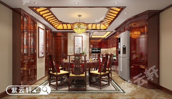 中式古典四合院餐厅设计
