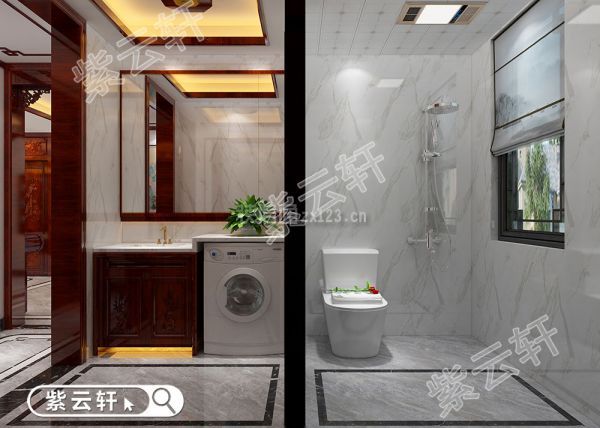 别墅中式设计风格 卫浴室