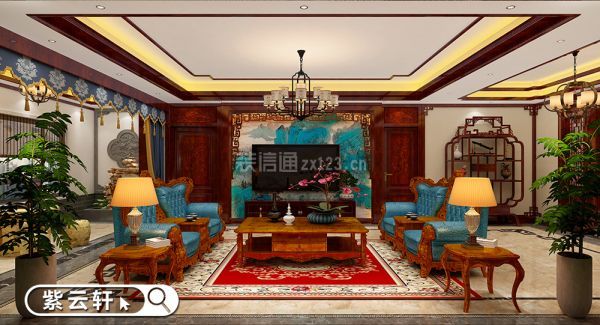 中式豪宅装饰装潢 客厅