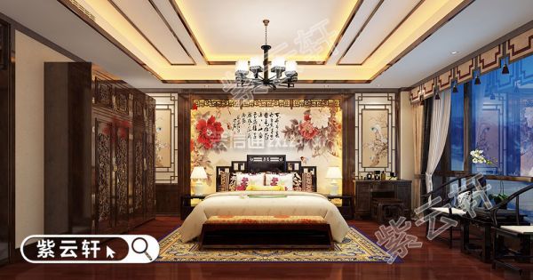 中式豪宅装饰装潢 卧室