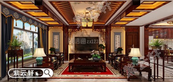 中式别墅客厅设计图