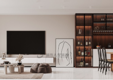 蘭州城市人家碧桂園設(shè)計效果丨105平米奶油風，治愈滿滿