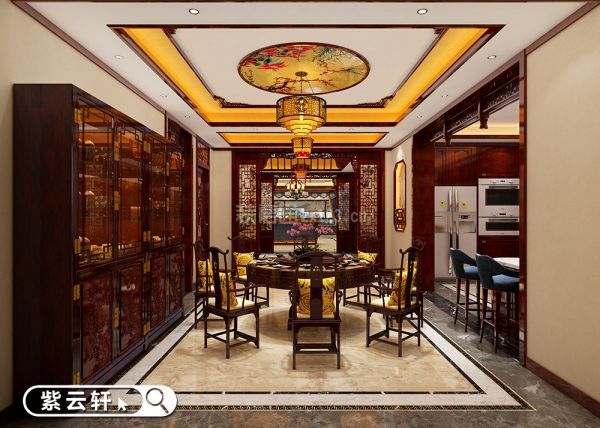 中式别墅设计装修 餐厅