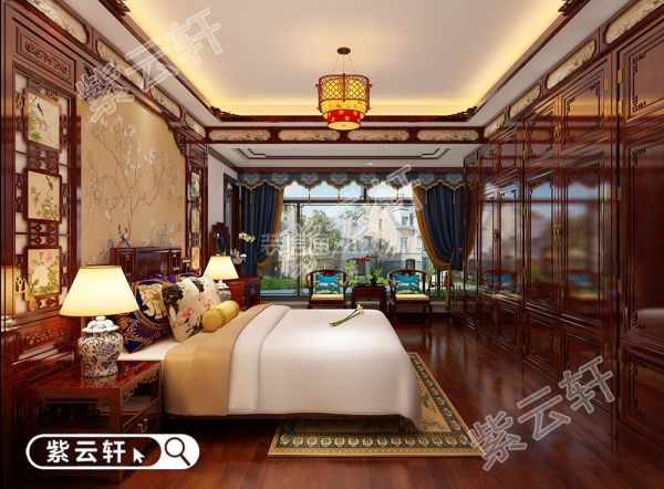 中式别墅设计装修 卧室