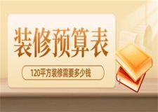 120平方裝修需要多少錢,120平方裝修預算表