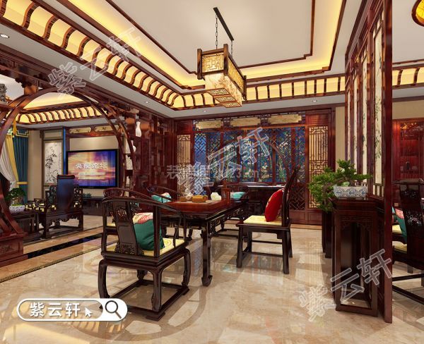 中式豪宅装修 茶室