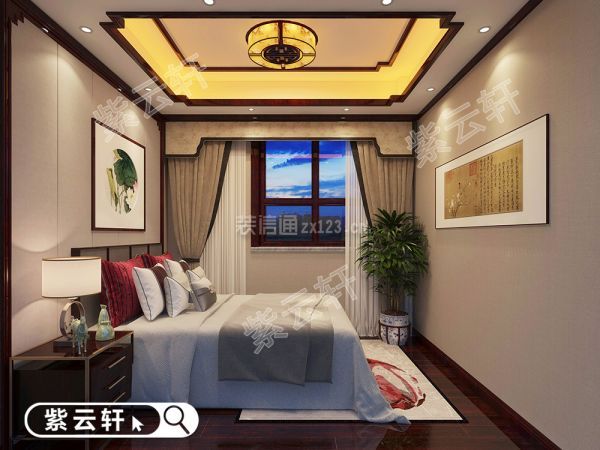中式豪宅装修 卧室