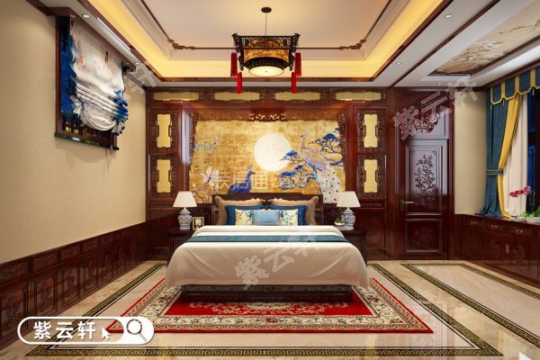中式别墅装修 卧室