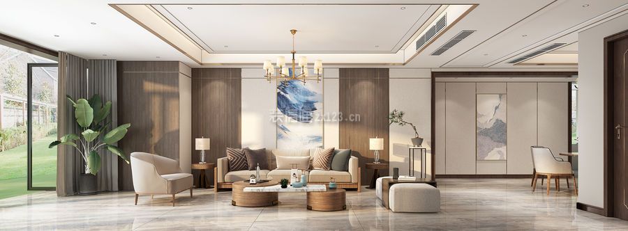 中式风格客厅窗帘图片 中式风格客厅电视墙装修效果图