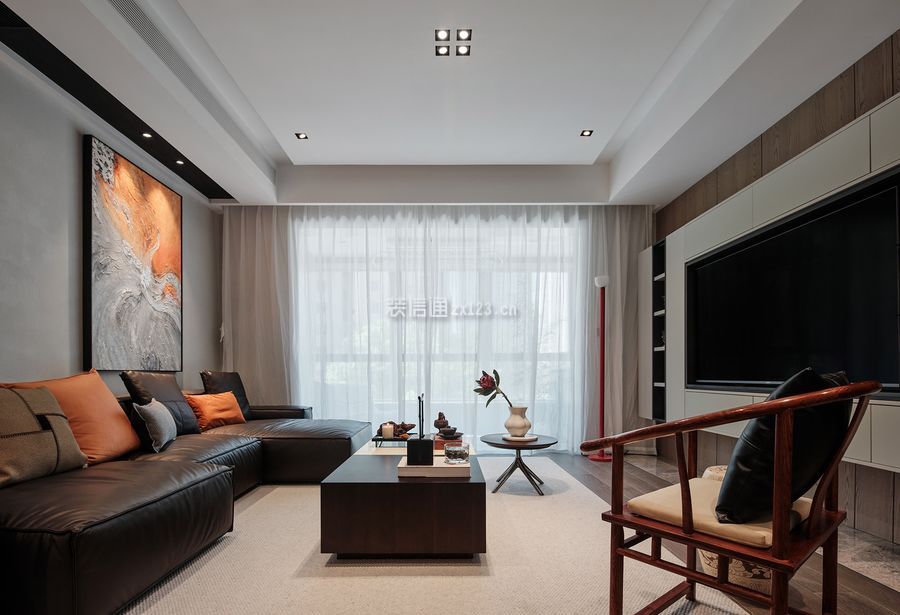 中式风格客厅窗帘图片 中式风格客厅电视墙装修效果图