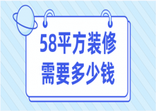 58平方裝修需要多少錢(2023裝修報(bào)價(jià))