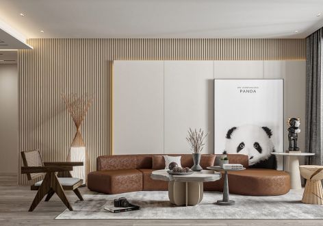 龙堡绿洲160㎡四居室现代风格装修案例