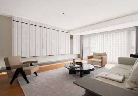 明昇壹城112平现代风格三居室装修案例