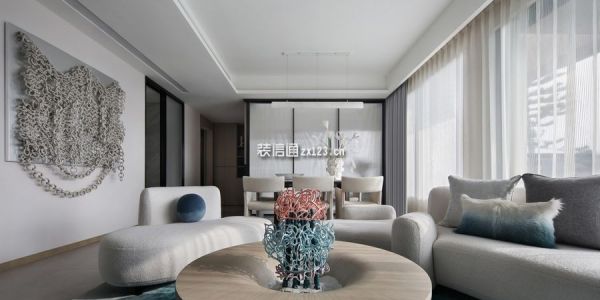 中海·悦湖东方现代风格143㎡设计方案