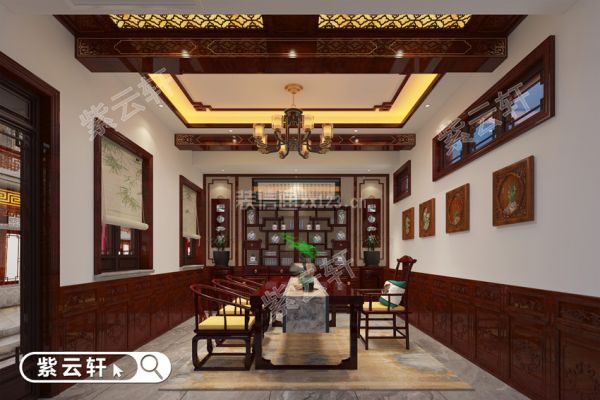 中式四合院装修设计茶室