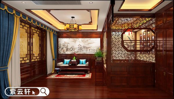 中式家庭装修风格 卧室