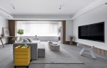 悦美国际115平现代风格三居室装修案例