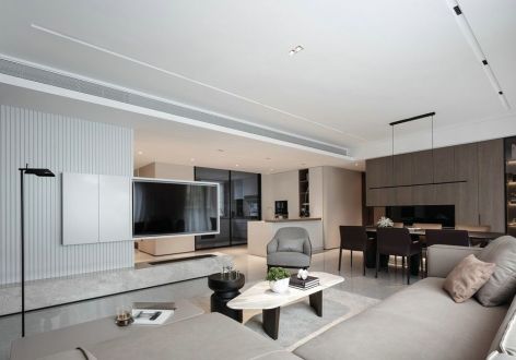 博林天瑞139平现代风格四居室装修案例