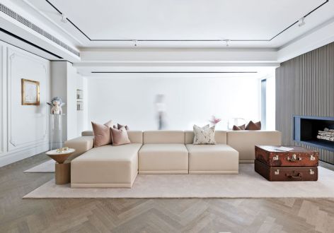 博林天瑞138平新中式风格四居室装修案例