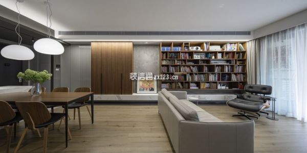中海·悦湖东方现代风格117㎡设计方案