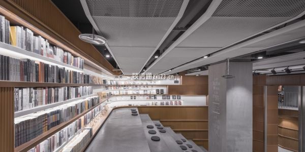 书店现代风格350㎡设计方案