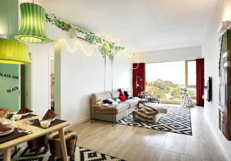 龙光普罗旺斯115平北欧风格三居室装修案例