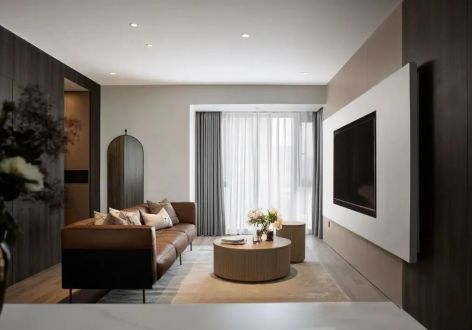 艺泰安邦120㎡三居室现代风格装修案例
