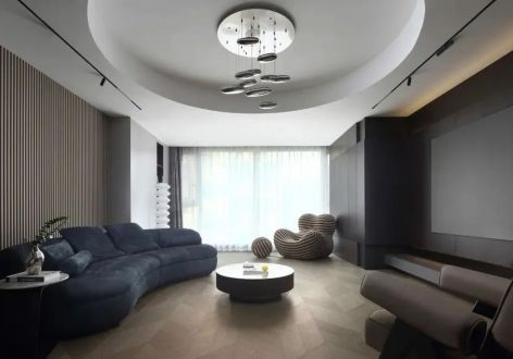 雅仕轩150㎡四居室现代风格装修案例