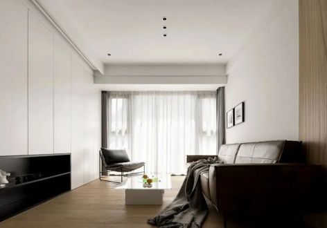 红馥里105㎡三居室现代风格装修案例