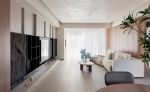 绿地安兰诺雅128㎡三居室现代风格装修案例