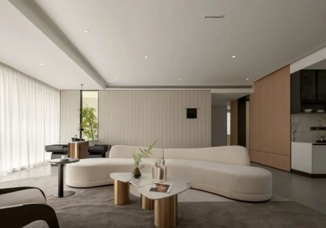 保利香槟国际168㎡四居室现代风格装修案例