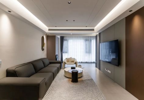 新天雅苑133平米现代风格四室两厅装修案例
