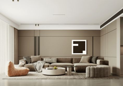 龙湖香缇国际170平现代轻奢风格三居装修案例