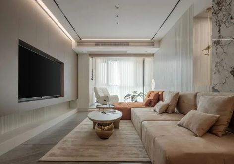 中海映山湖115平米现代风格三室两厅装修案例