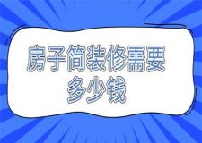 2024房子簡裝修需要多少錢(預(yù)算明細(xì)表)