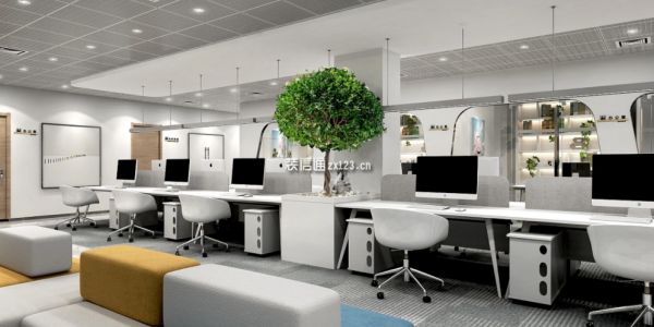 办公室现代风格1000㎡设计方案