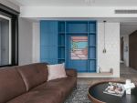 蓝色空间137㎡现代简约四居装修案例