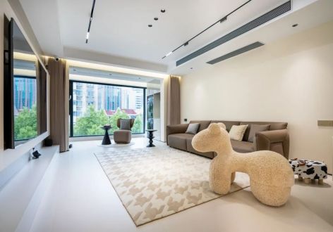 荣盛锦绣善园132平方米现代三居室装修案例