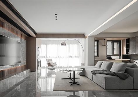中南新城樾府135平四居室现代风格装修案例