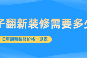 舊房子改造多少錢