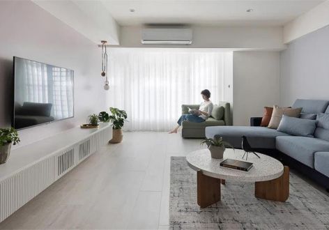 靖烨·天朗美域现代三居室120平米装修案例