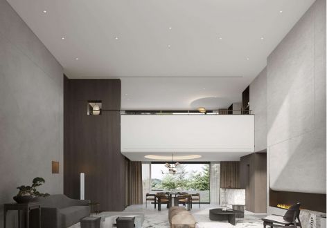 400平联排别墅项目现代风格设计案例