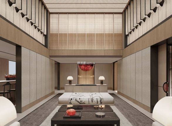 800平独栋别墅项目装修新中式风格设计