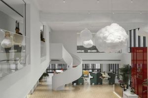 [名杰装饰]怎样做云端主题的办公室装修设计呢