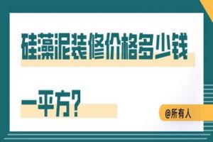 硅藻泥裝修價(jià)格多少錢(qián)一平方？（詳細(xì)報(bào)價(jià)）