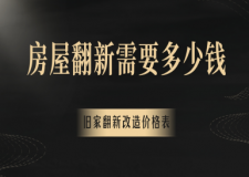 2025房屋翻新需要多少錢(qián),舊家翻新改造價(jià)格表