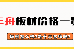 裝修板材十大品牌