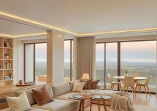 奶油原木風(fēng)裝修，半墻隔斷＋開放式客廳 #半開放式設(shè)計(jì) #奶油風(fēng) #原木奶油風(fēng)